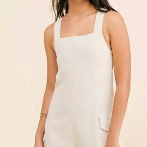 ALOHAS Beige Volta Linen Romper